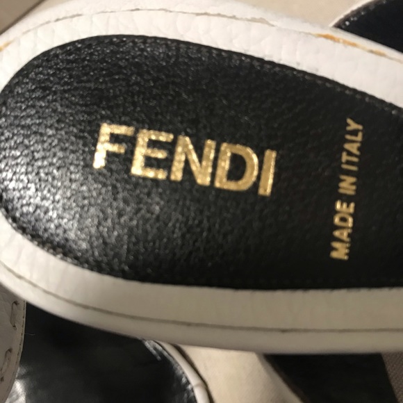 FENDI Double Wedge Strap Sandals! Size 8 - Picture 5 of 8